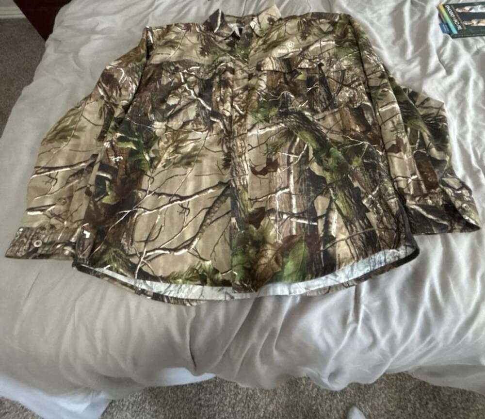 Game Winner Camouflage Long Sleeve Button Down Shirt 2XL